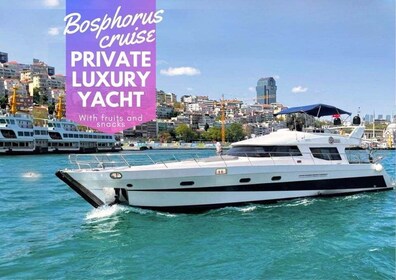 Istanbul: Private Bosphorus Tour on Yacht w/Snack and Fruits