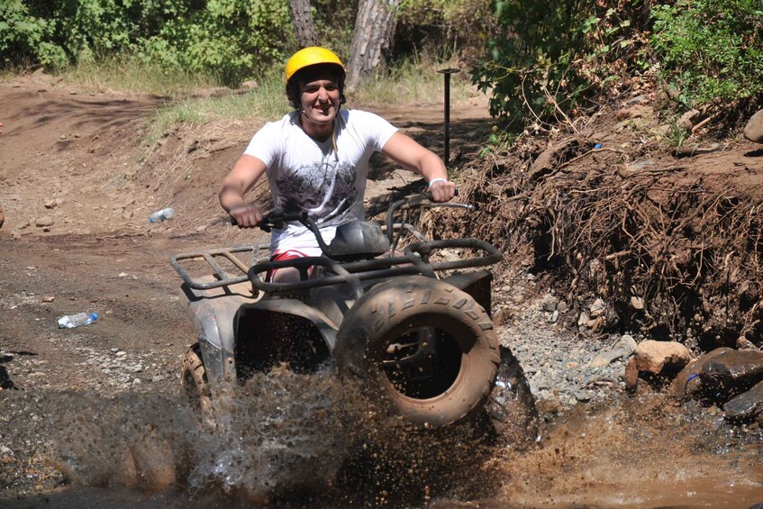 Picture 2 for Activity Kemer: Forest, Mud, and Streams Quad Safari Tour with Pickup