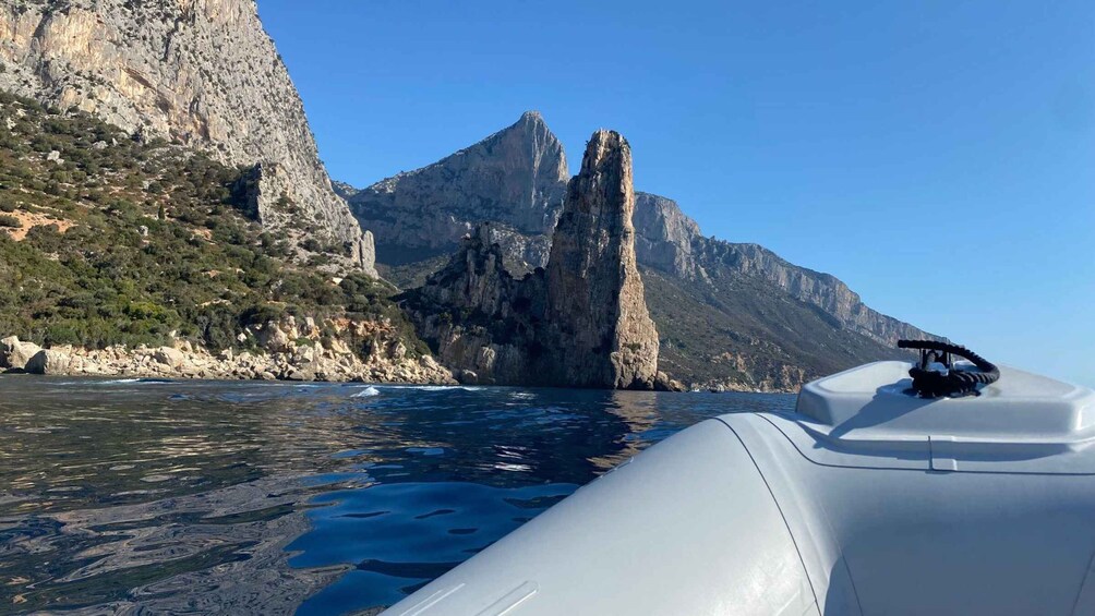 From Arbatax: Rubber dinghy trip in the Gulf of Orosei