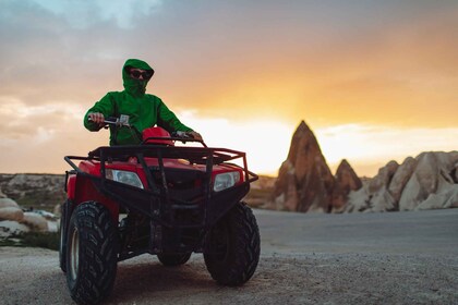 cappadocia:Goreme quad bike adventure tour sunset or daytime.