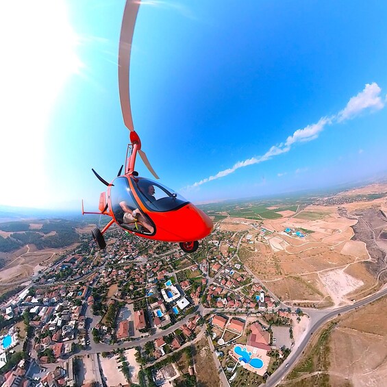 Picture 3 for Activity Pamukkale: Gyrocopter Tour Over the Travertines & Hierapolis