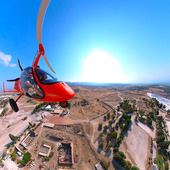 Picture 6 for Activity Pamukkale: Gyrocopter Tour Over the Travertines & Hierapolis