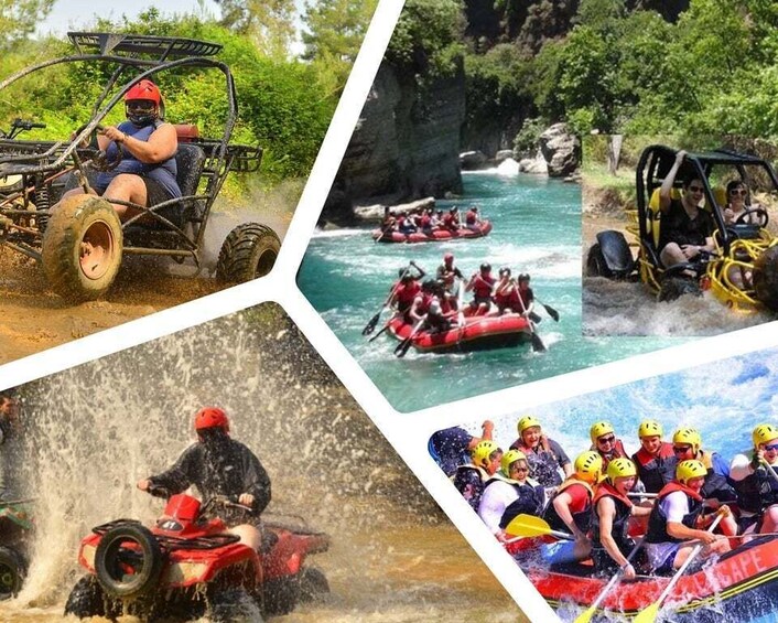 From Alanya : Rafting And Buggy or Quad Tour