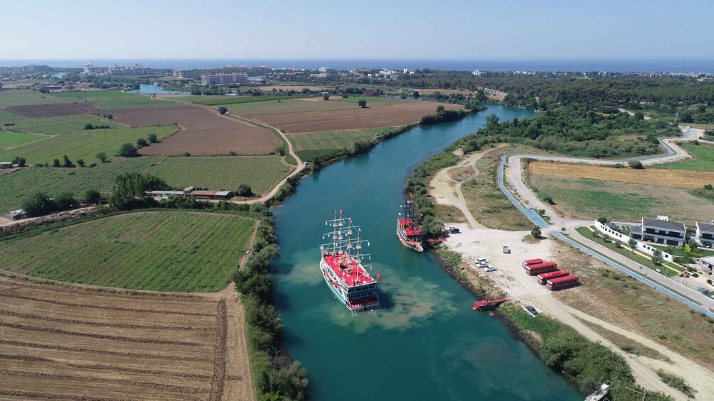 Picture 3 for Activity City of Side: Boat Tour on the Manavgat River w/ Bazaar Trip