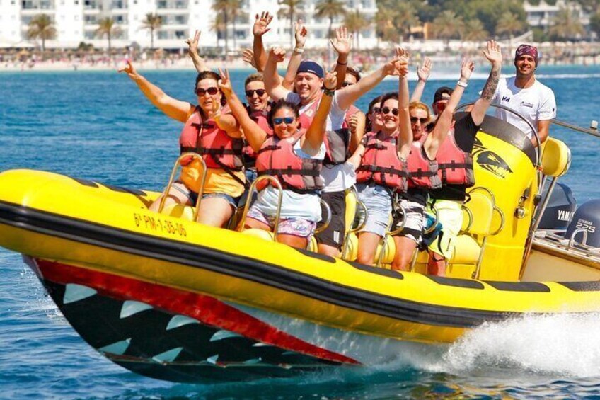 High-Speed Speedboat Adventure in the Bay of Alcudia