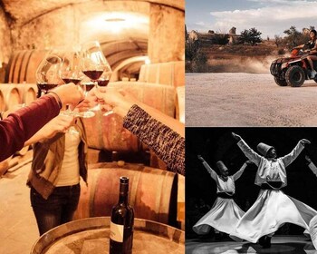 Capadocia: tour combinado con degustación de vinos y tours de aventura