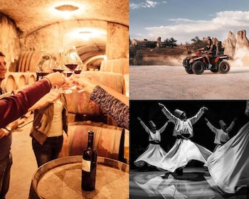 Cappadoce : Combo excursion avec dégustation de vin et circuits d'aventure