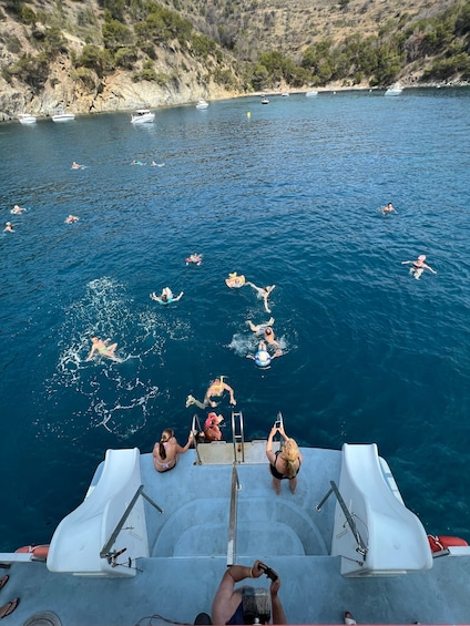 From Roses: Cap Norfeu and Tamariu Cave Boat Tour
