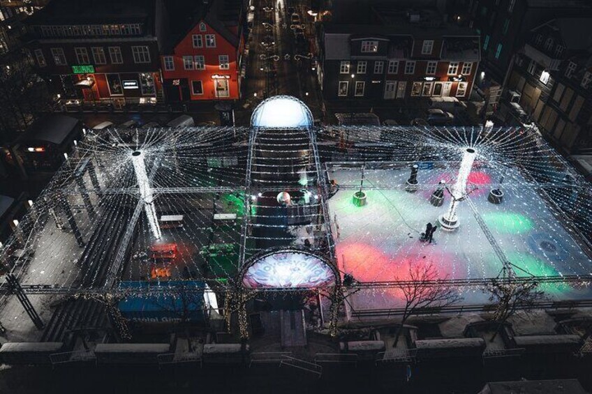 The Ice skating rink at Ingólfur Square