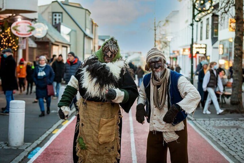 The Trolls Grýla and Leppalúði, the parents of the 13 Icelandic Yulelads