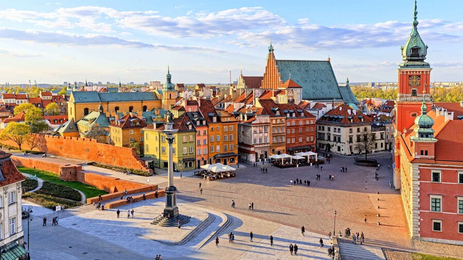 Warsaw: Afternoon Public City Tour with Pickup and Drop-off