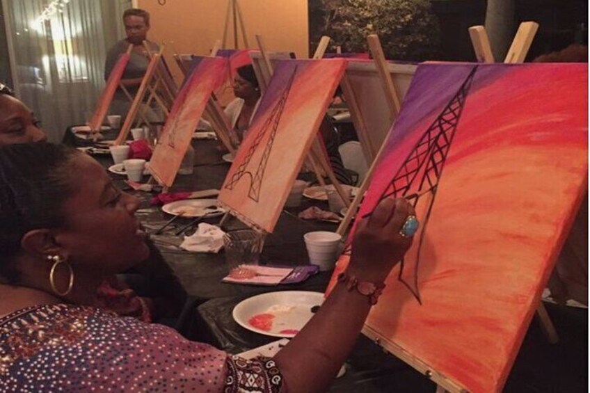 Saint Lucia Sip and Paint with Pinot and Picasso 