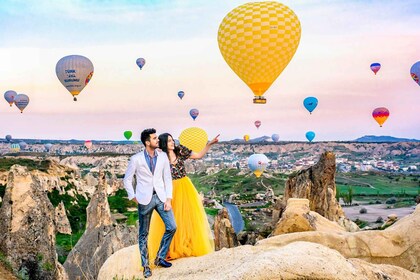 Kappadokien: Sonnenaufgang mit dem Heißluftballon beobachten