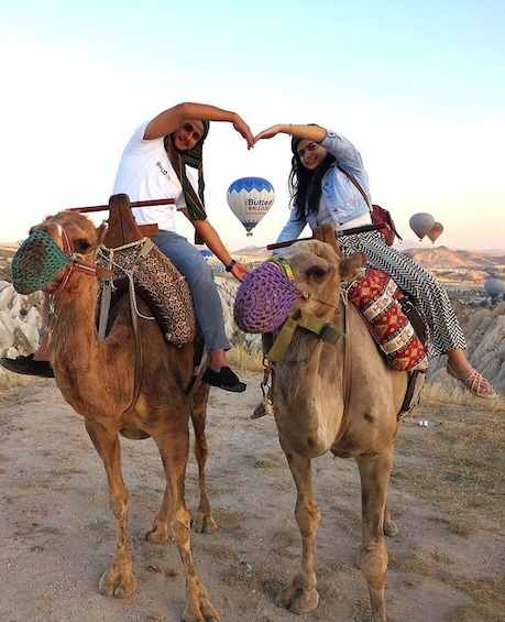 Sunrise and Sunset Camel Ride with Stunning Cappadocia Views