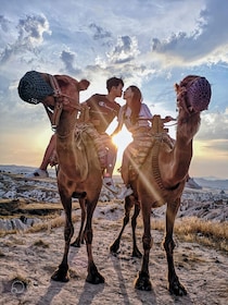 Sunrise and Sunset Camel Ride with Stunning Cappadocia Views