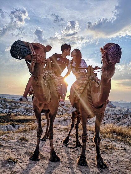 Sunrise and Sunset Camel Ride with Stunning Cappadocia Views