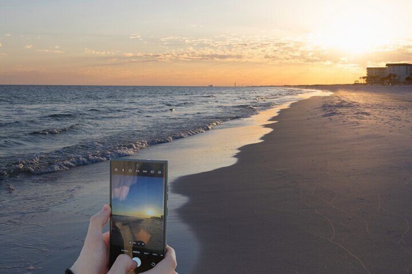 Learn to take amazing beach sunset photos with your cellphone! 