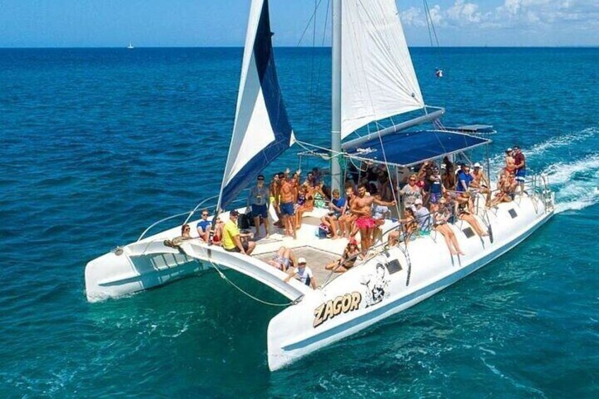 Full Day Tour on Saona Island from Punta Cana, Catamaran Party