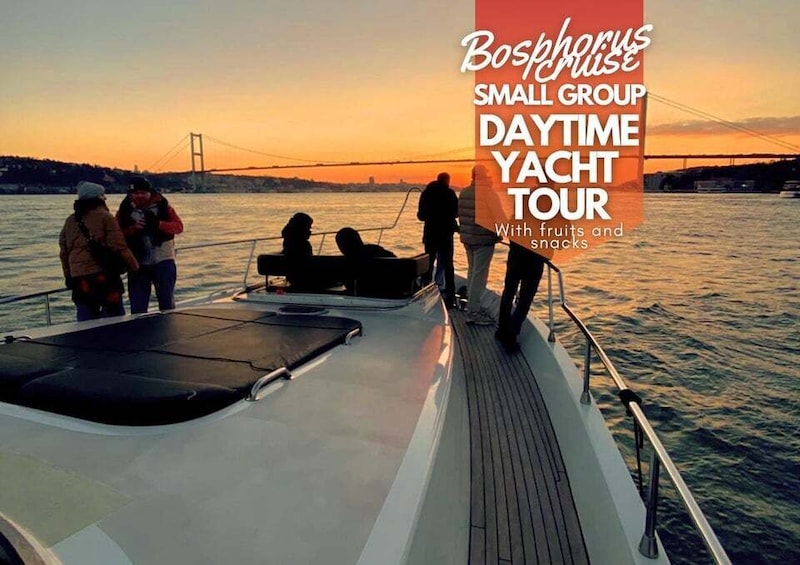 Istanbul: Daytime Bosphorus Yacht Cruise with Fruit & Snacks