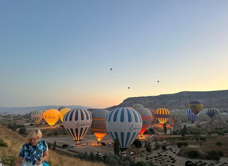 Picture 12 for Activity Cappadocia: Sunrise Hot Air Balloon Watching Tour