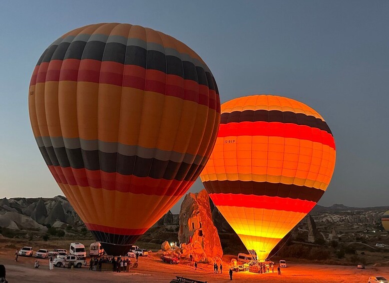 Picture 1 for Activity Cappadocia: Sunrise Hot Air Balloon Watching Tour