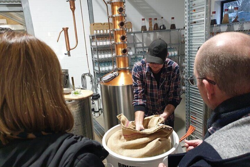 View local Gin Distills with Distiller Steve