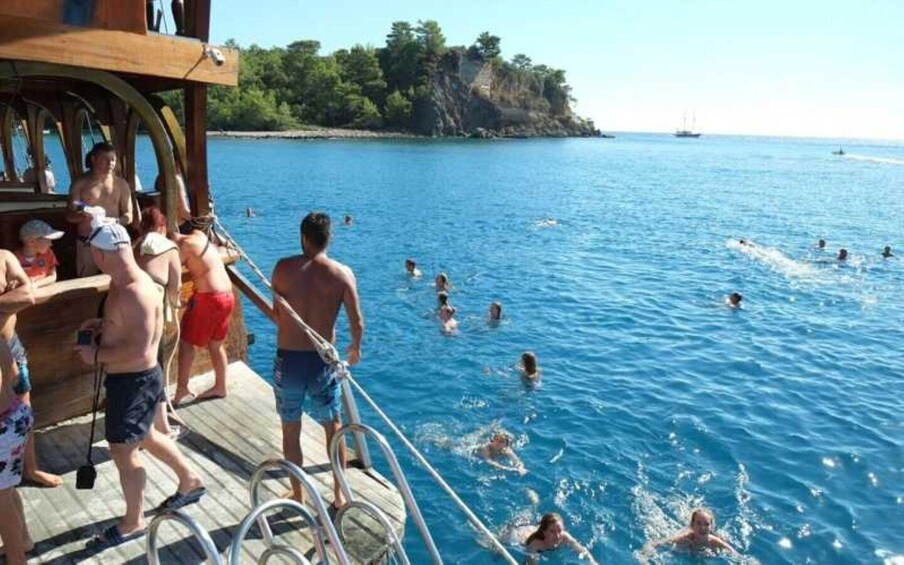 Picture 1 for Activity Antalya Boat Tour: Düden Waterfall, Swim & Soft Drinks