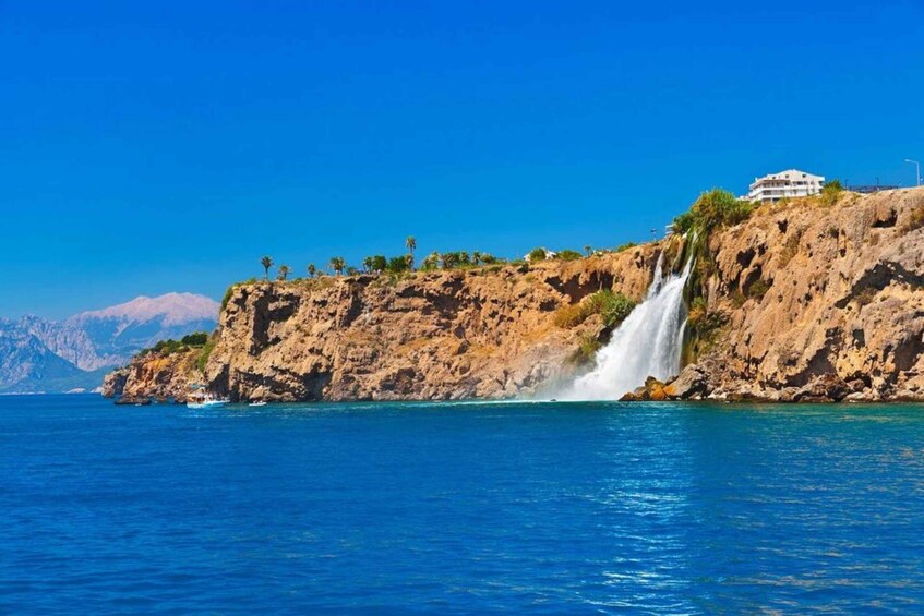 Picture 4 for Activity Antalya Boat Tour: Düden Waterfall, Swim & Soft Drinks