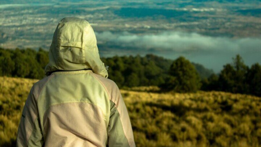 Scenic view from la malinche mountain climb.
