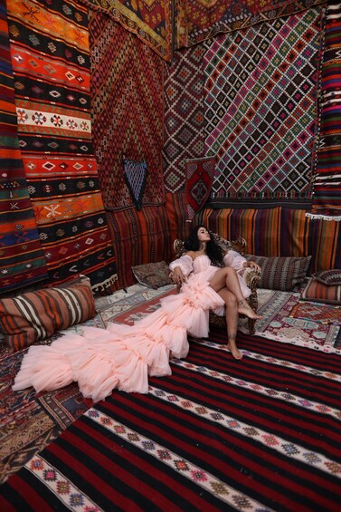 Picture 5 for Activity Cappadocia: Photo Shooting With Flying Dress & Carpet House