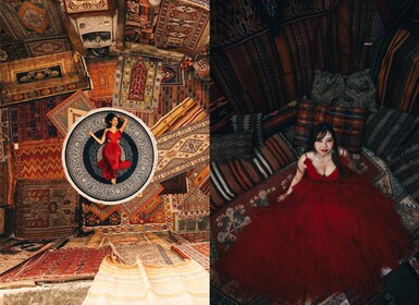 Cappadocia: Photo Shooting With Flying Dress & Carpet House