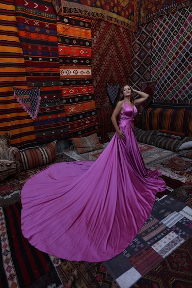 Cappadocia: Photo Shooting With Flying Dress & Carpet House