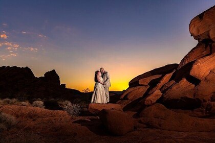 Fire Rock-Hochzeit bei Redstone Dune Trails