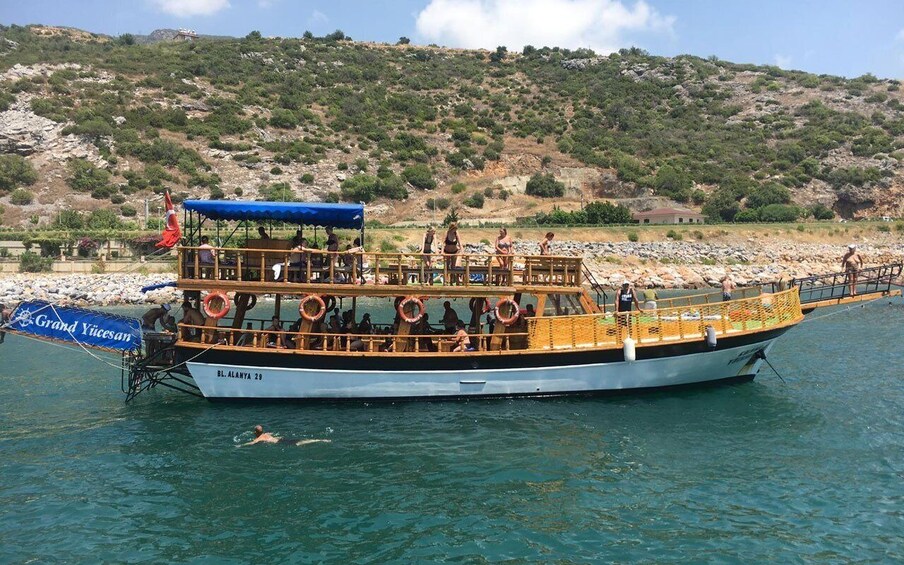 Picture 6 for Activity Alanya: Relax Boat Trip With Lunch & Swimming