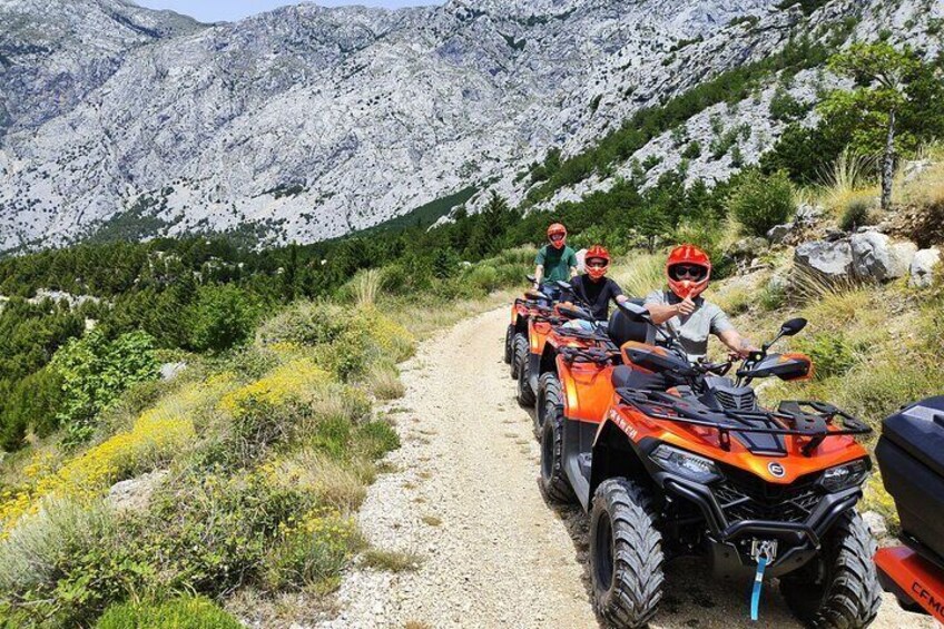 Makarska Riviera quad Tour