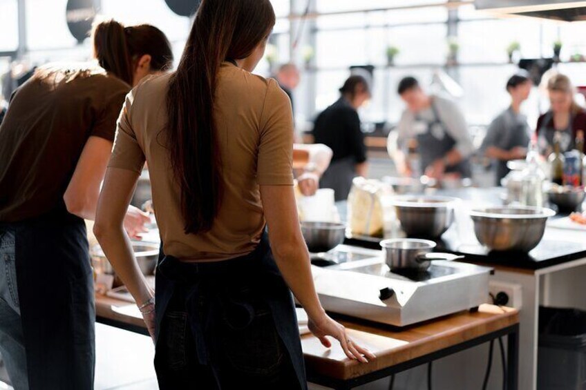 Cooking class in our professional lab