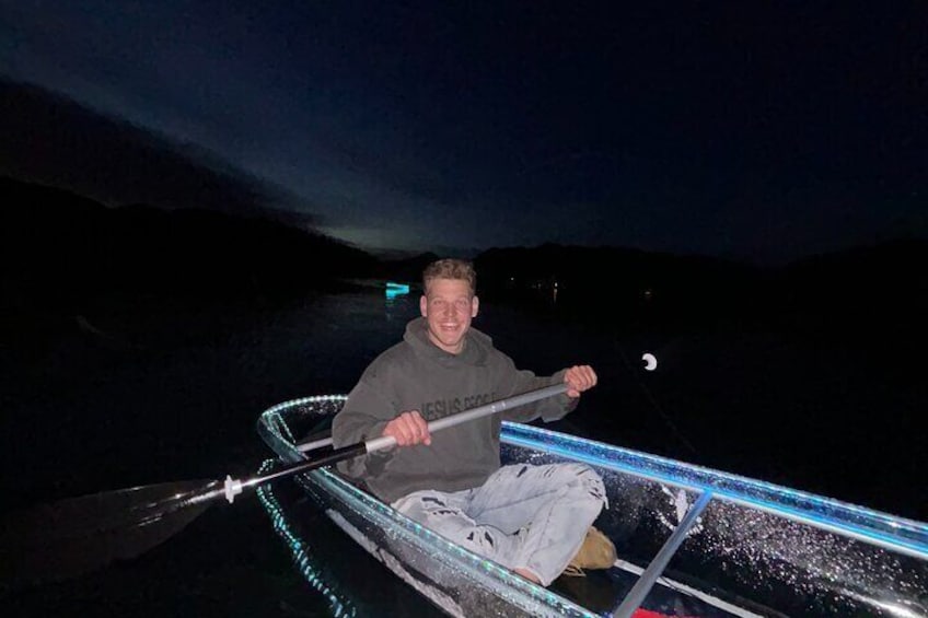Our customer couldn't stop smiling because of how much fun we had on the water!