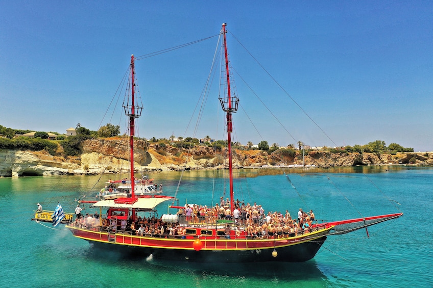 Sunset cruise at St. George Bay from Hersonissos port