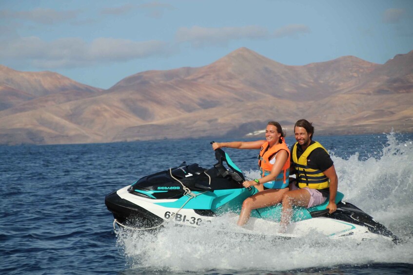 Picture 3 for Activity Playa Blanca: 40-Minute Jet Ski Excursion in Marina Rubicón