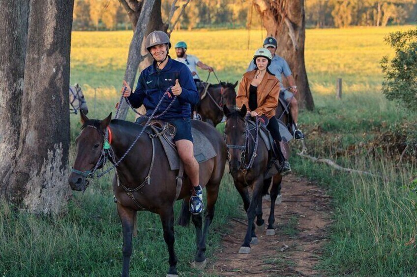 Hunter Valley Horse Ride - 90 Minutes -Vineyard & Mountain Views 
