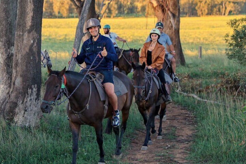 Hunter Valley Horse Ride - 90 Minutes -Vineyard & Mountain Views