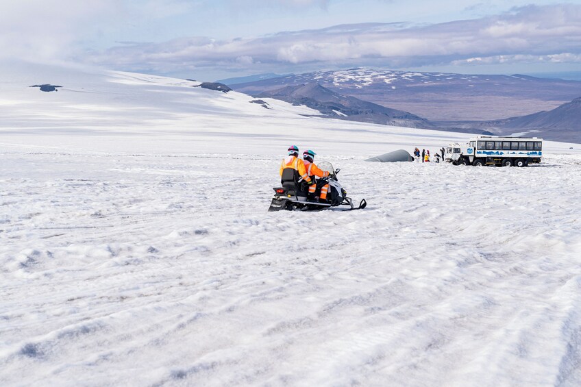 Into the Glacier Combo: Snowmobiling + Langjökull Ice Tunnel