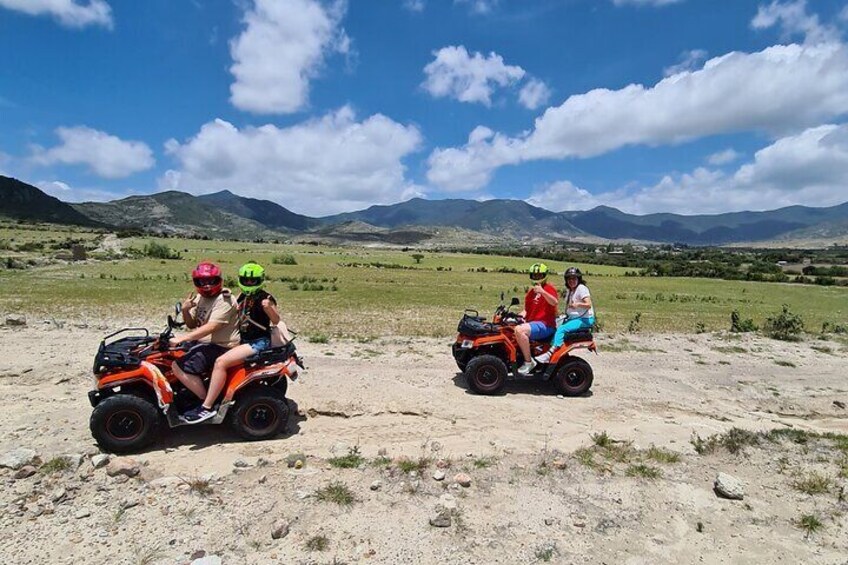 ATV or Quad Bike Tour in the Mountains and Caves of Mitla