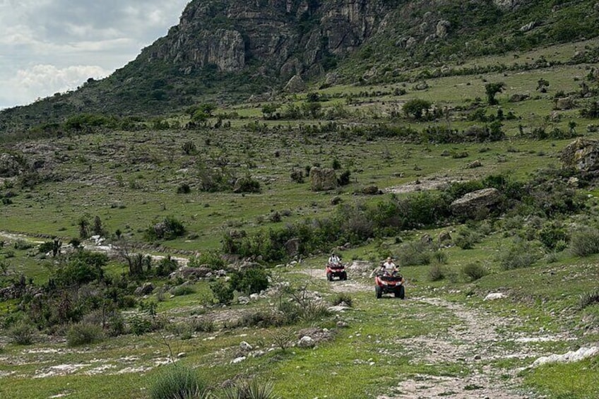 ATV or Quad Bike Tour in the Mountains and Caves of Mitla