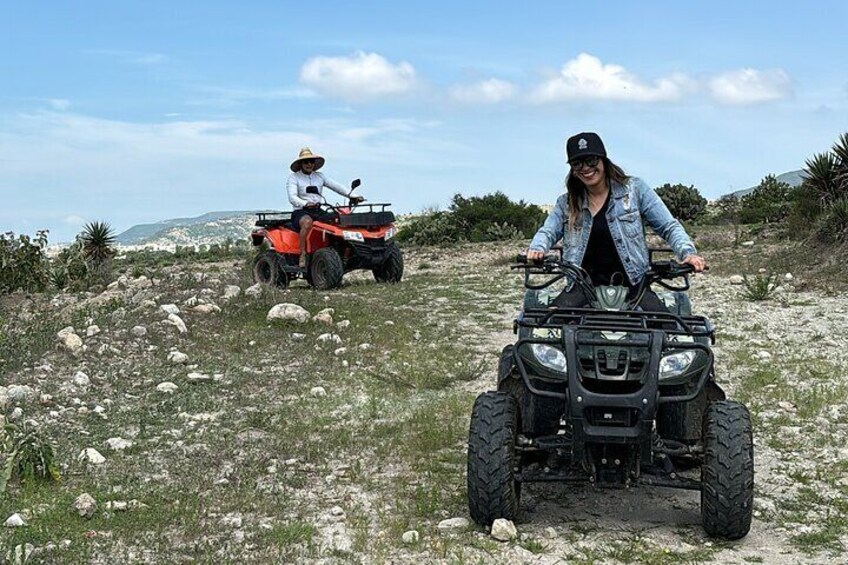 ATV or Quad Bike Tour in the Mountains and Caves of Mitla