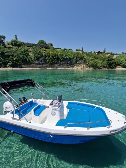 Picture 1 for Activity Tsilivi: Full Day Boat rental to Shipwreck & Blue Caves