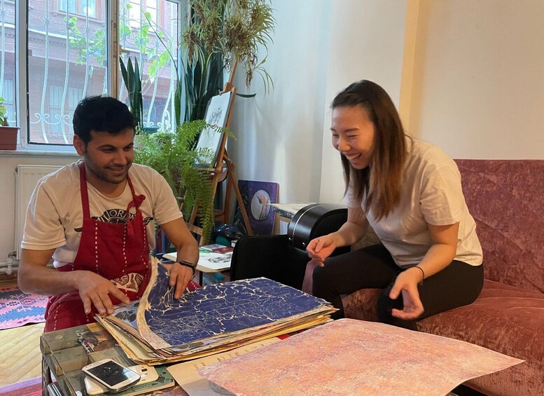 Picture 4 for Activity Authentic Turkish Art Marbling - Ebru - with Locals at Home