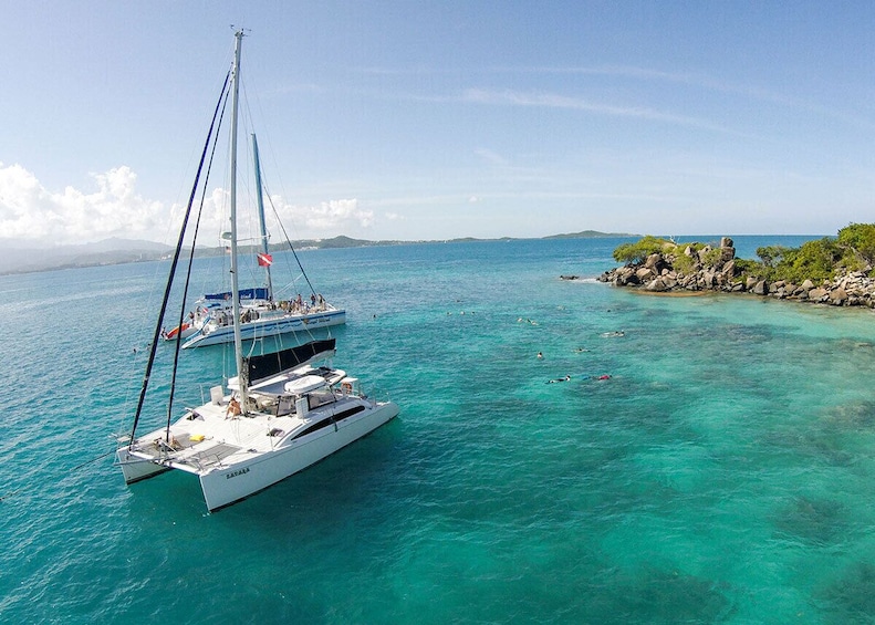 Full-Day Sailing and Snorkeling Catamaran Trip from Fajardo