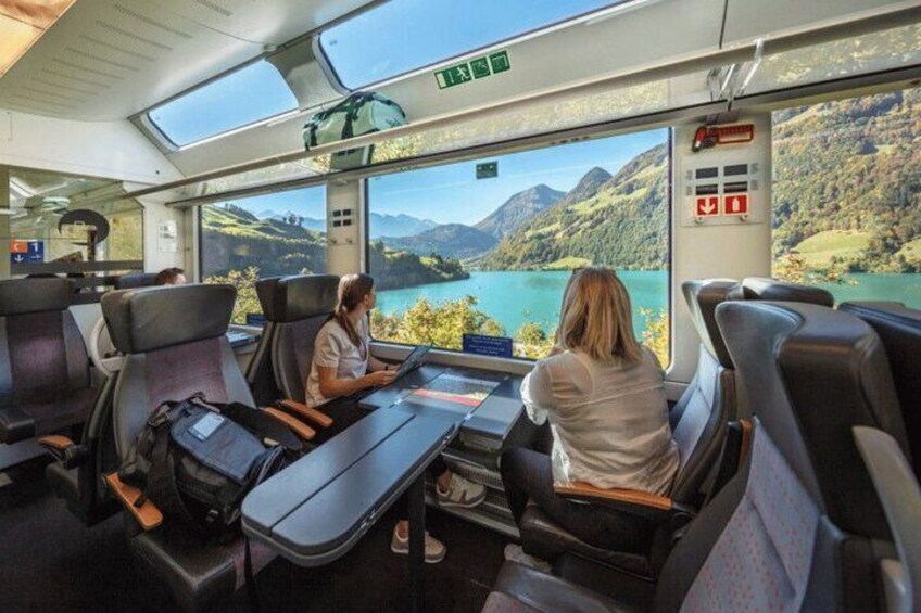 Exclusive Panoramic Train Journey though the Heart of Swiss