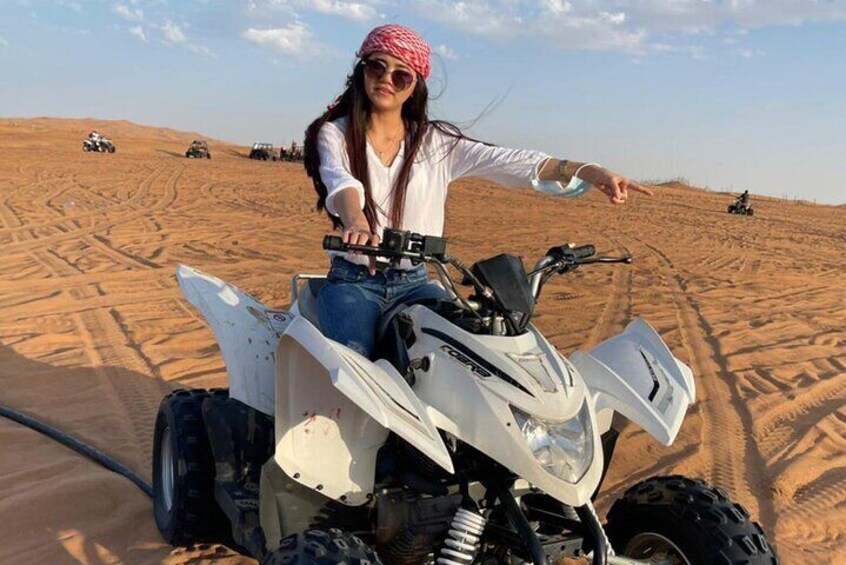 Morning Desert Safari, Quad Bike, Dunes Bashing and Camel Ride